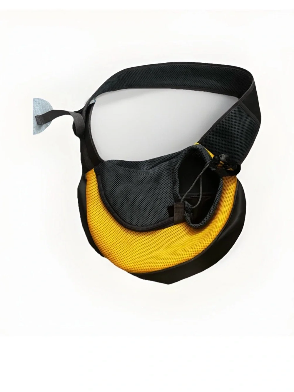 Pet Small Dog Cat Sling Carrier Comfort Travel Tote Shoulder Bag Yellow & Gray